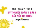Lý Thuyết Toán 7 Bài 4: Thứ Tự Thực Hiện Các Phép Tính, Quy Tắc Chuyển Vế